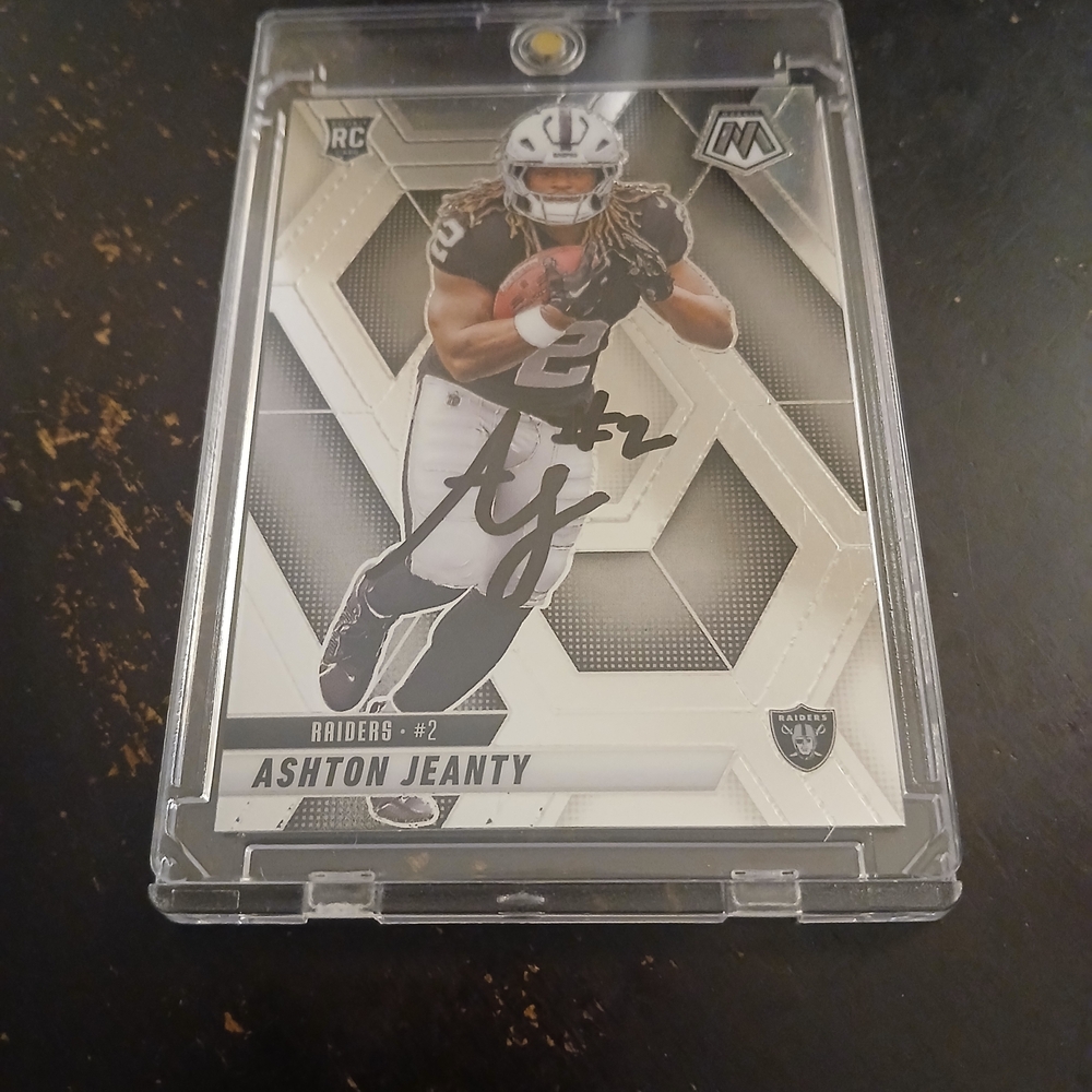 Ashton Jeanty Autographed Rookie Card (Raiders)